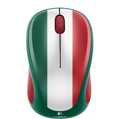 Wireless Mouse M317, Mexico colour, top view