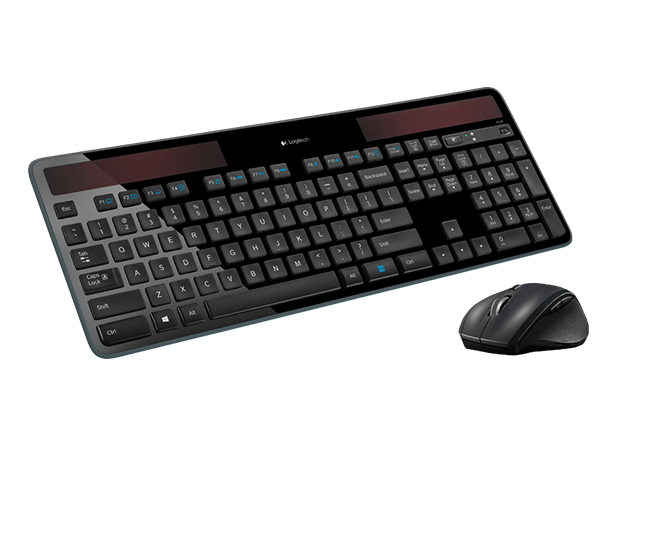 Logitech Wireless Solar Keyboard K750 & M705 Mouse