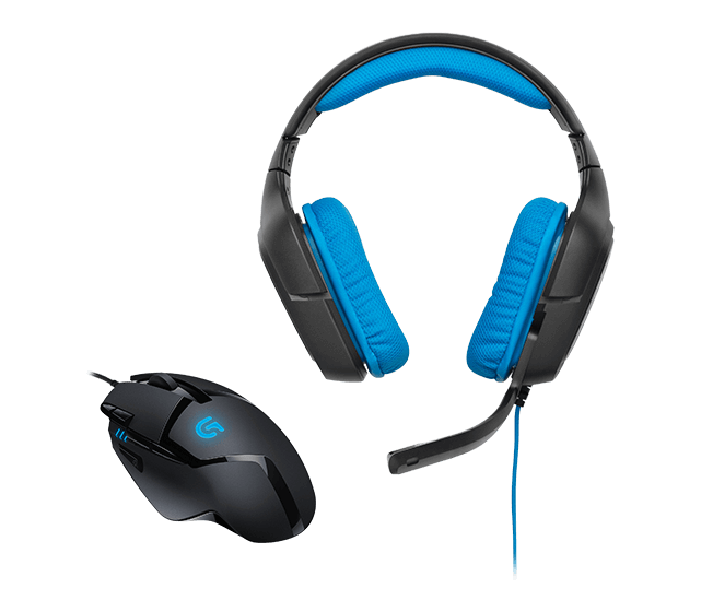 Logitech G430 Surround Sound Gaming Headset with G402 Proteus Gaming Mouse