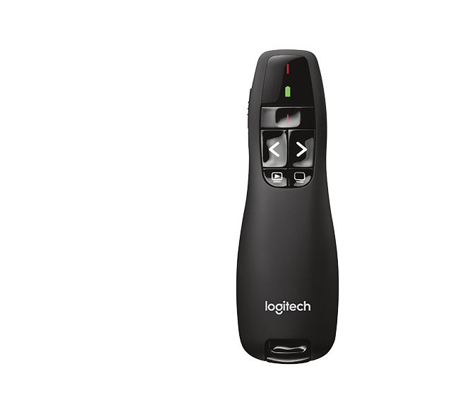 Logitech R400 Wireless Presentation Remote with Laser Pointer & 15m Range