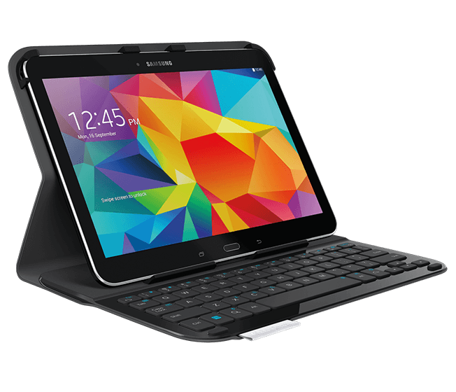 Ultrathin Keyboard Folio For Samsung Galaxy Tab4 10 1 Logitech