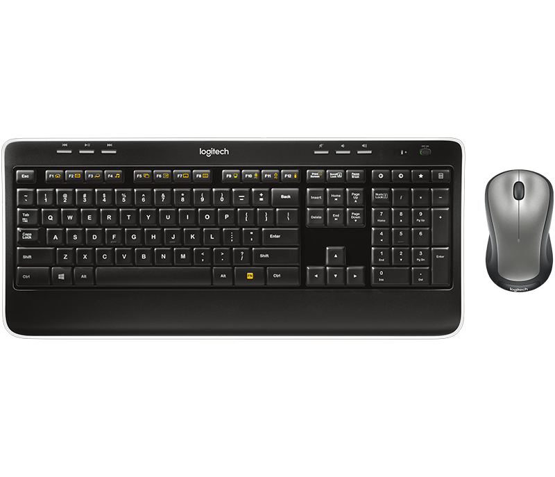 Logitech Mk5 Wireless Keyboard And Mouse Combo With Built In Palm Rest