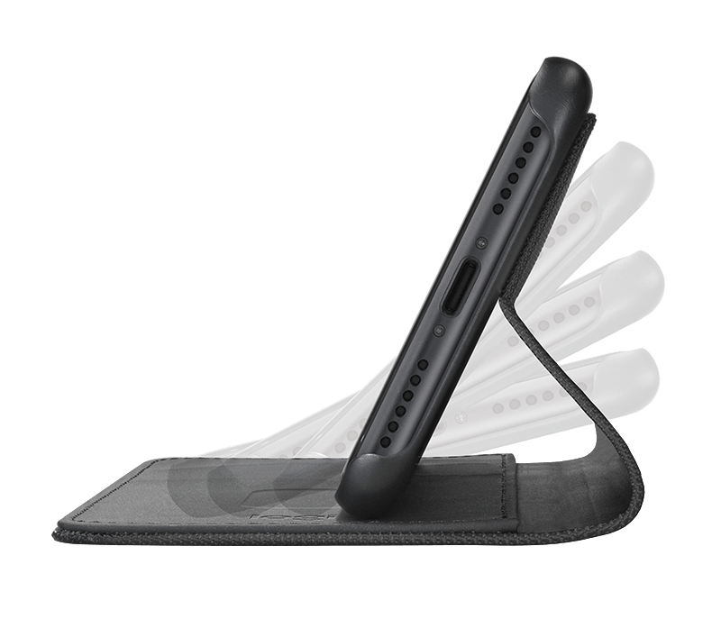 Logitech Hinge iPhone 7 Wallet Case with AnyAngle Stand engb