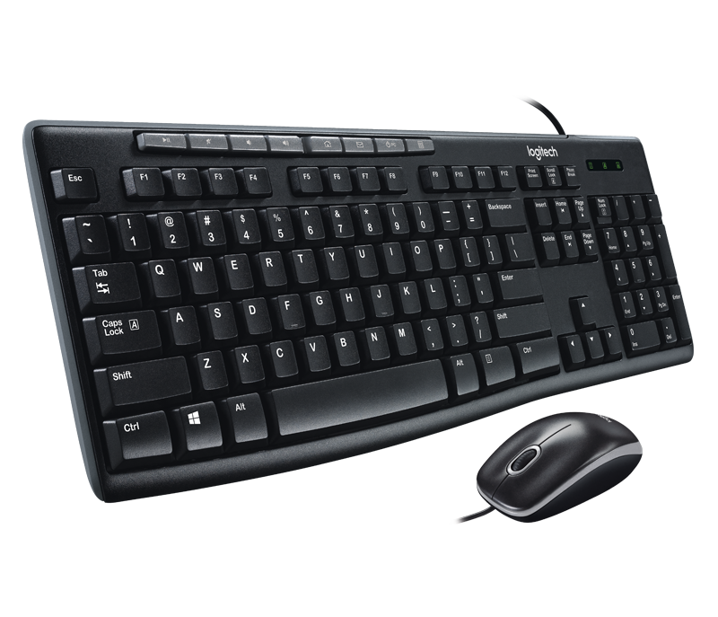 Logitech MK200 Media Keyboard and Mouse Combo with Media Shortcut Keys