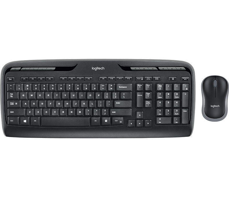 Logitech Mk330 Wireless Keyboard And Mouse Combo With Media Internet Hot Keys