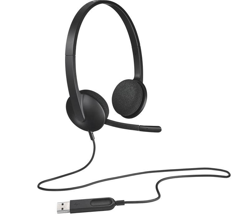 computer headset with microphone