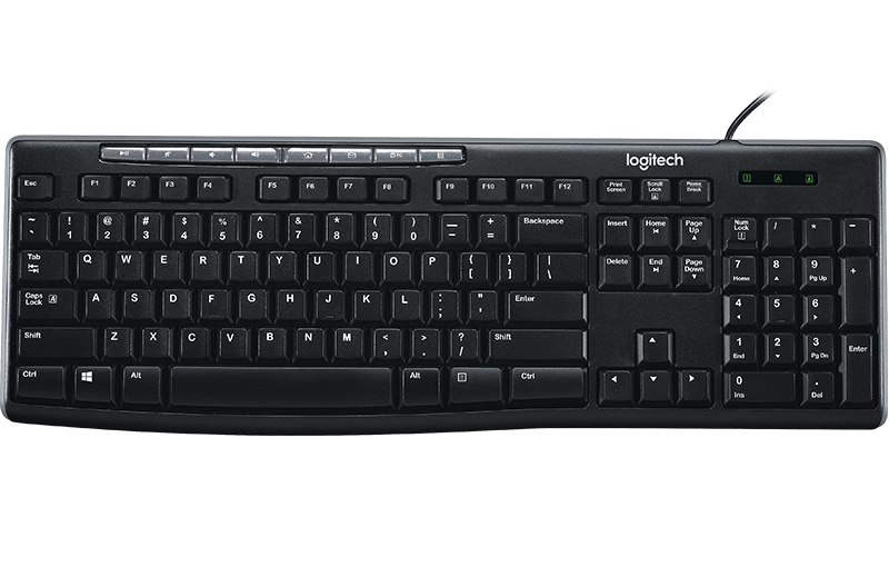 Logitech K200 USB Media Keyboard  with Media Hot Keys