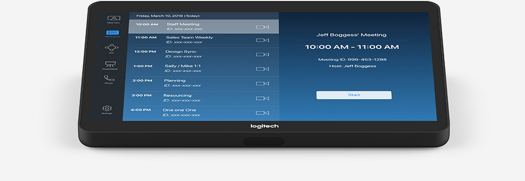 Logitech Tap Touch Controller for Video Meeting Rooms