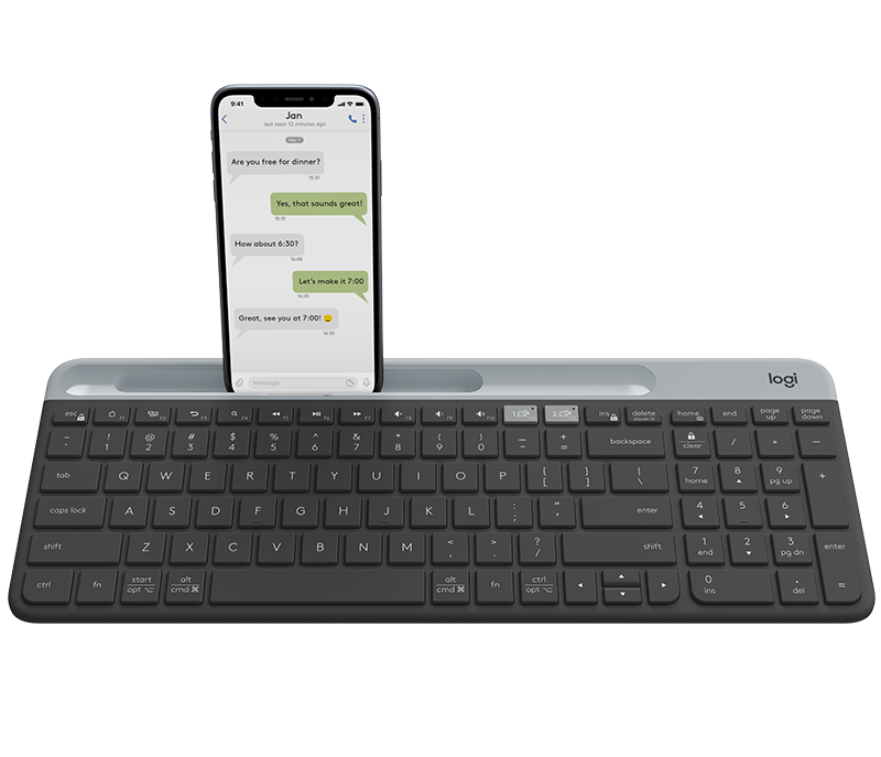 Logitech K580 Slim Multi Device Wireless Keyboard Logitech K580 Slim Multi Enhet Tastatur Mus & tastatur