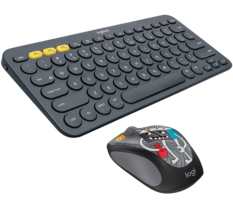 K380 Multidevice Keyboard & Doodle Wireless Mouse